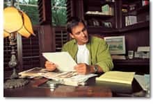 man reviewing Colorado divorce forms